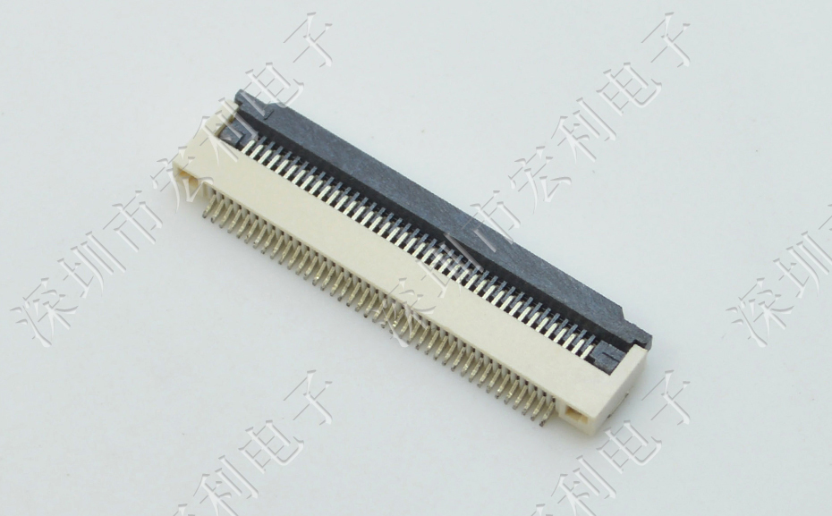 FFC/FPC插座 軟排線接插件 黄色视频APP大全 間距1.0mm 11P 下接翻蓋式