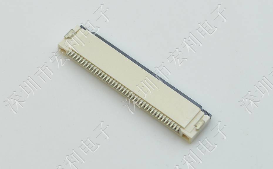 FFC/FPC插座 軟排線接插件 黄色视频APP大全 間距1.0mm 11P 下接翻蓋式
