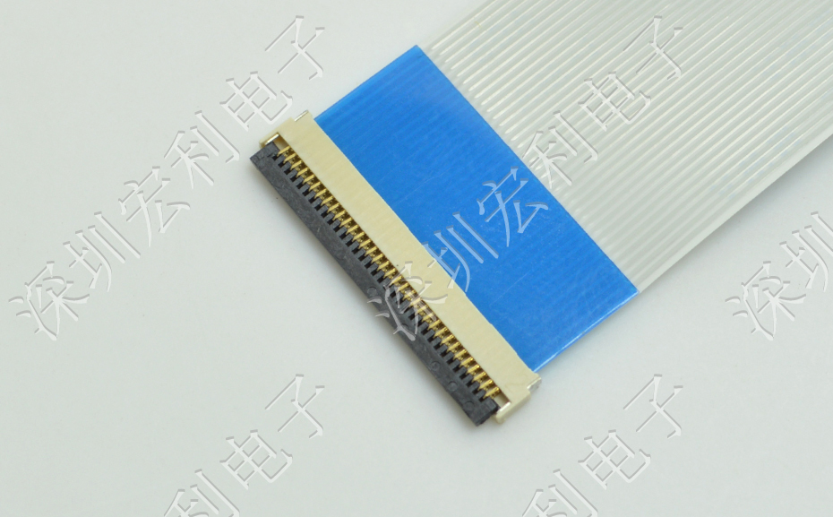 黄色视频APP大全 軟排線扁平電纜插座 間距0.5mm 40P H1.0後鎖式臥貼片