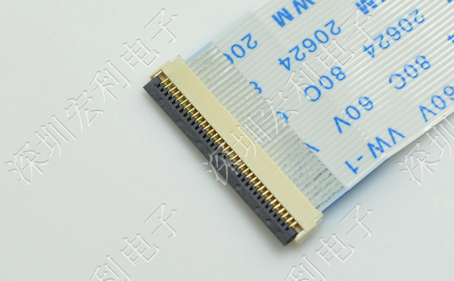 黄色视频APP大全 軟排線扁平電纜插座 間距0.5mm 40P H1.0後鎖式臥貼片